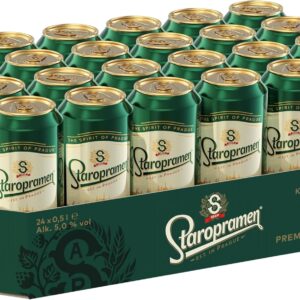Staropramen Premium Storage Disposable 24 x 0.50 L Tin