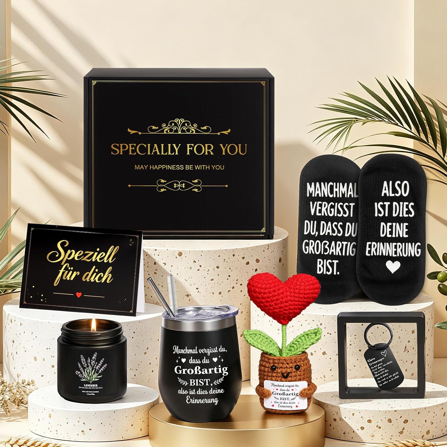 MUJUZE Black Gift Set for Men & Women, Gift Idea for Him & Her – Bild 6