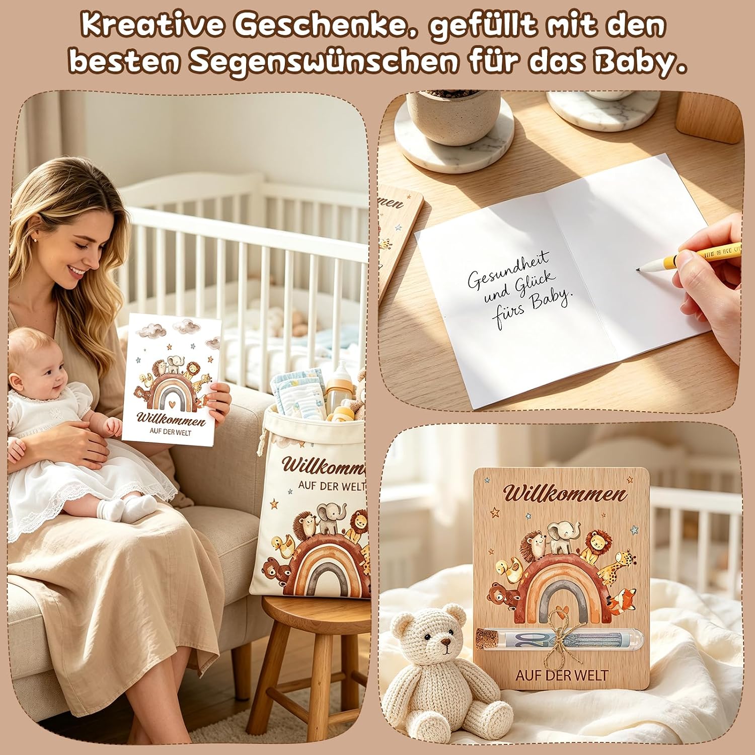 Gift Bag Gift for Birth Boy Girl Money Gifts for Birth – Bild 5