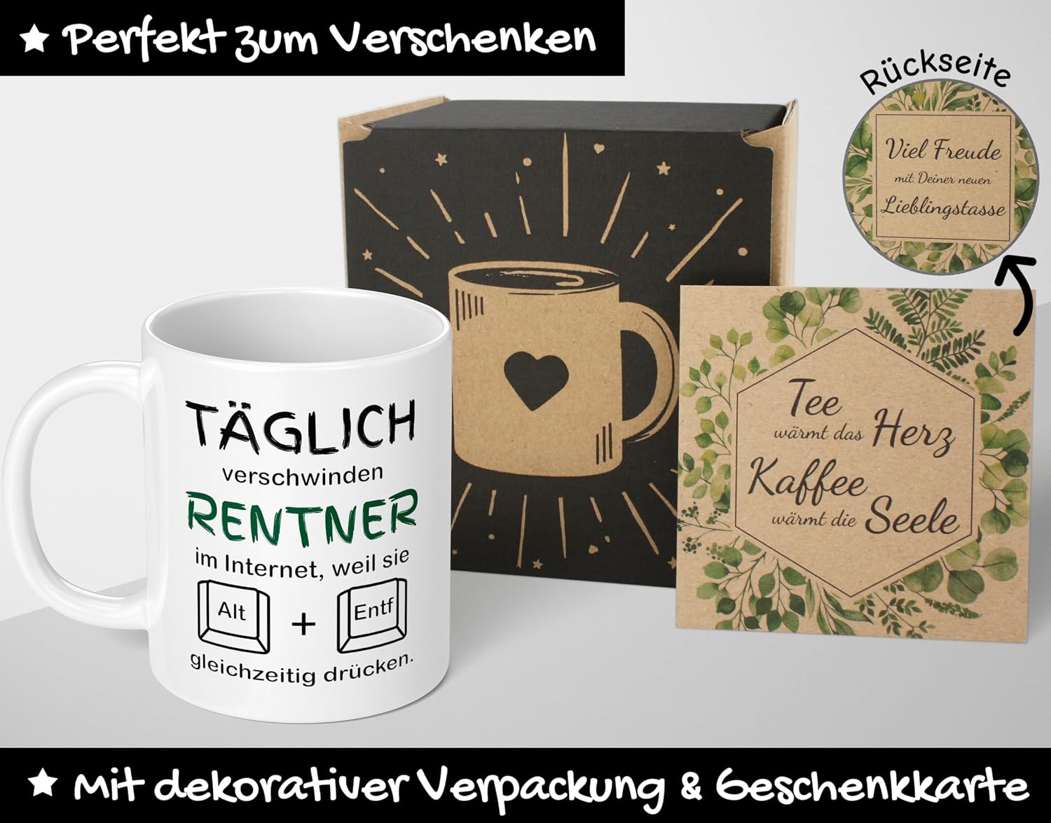 Pensioner Saying Retirement Pension Mug Retirement Pension Gift Retirement Start Job Funny (Rentner Alt Entf) Ceramic 330 ml – Bild 2