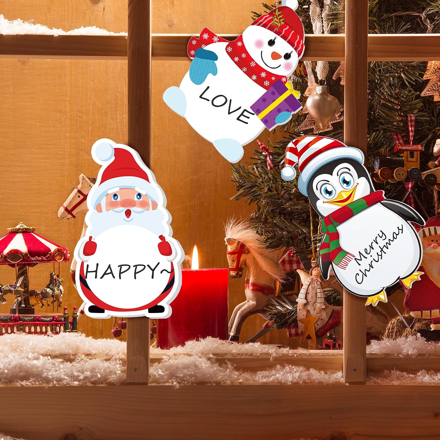 Outus 32 Pieces Christmas Notepad, Snowman, Santa Claus, Penguin – Bild 6
