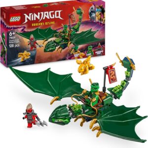 LEGO Ninjago Lloyds Green Forest Dragon - Toy Dragon with 2 Mini Figures - Dragon Figure with Movable Tail, Neck, Legs & Wings - Gift Idea for Boys and Girls from 6 Years 71829