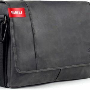 Berliner Bags Vintage Umhängetasche X-Berg, Messenger Bag aus Leder, Schultertasche für Damen und Herren