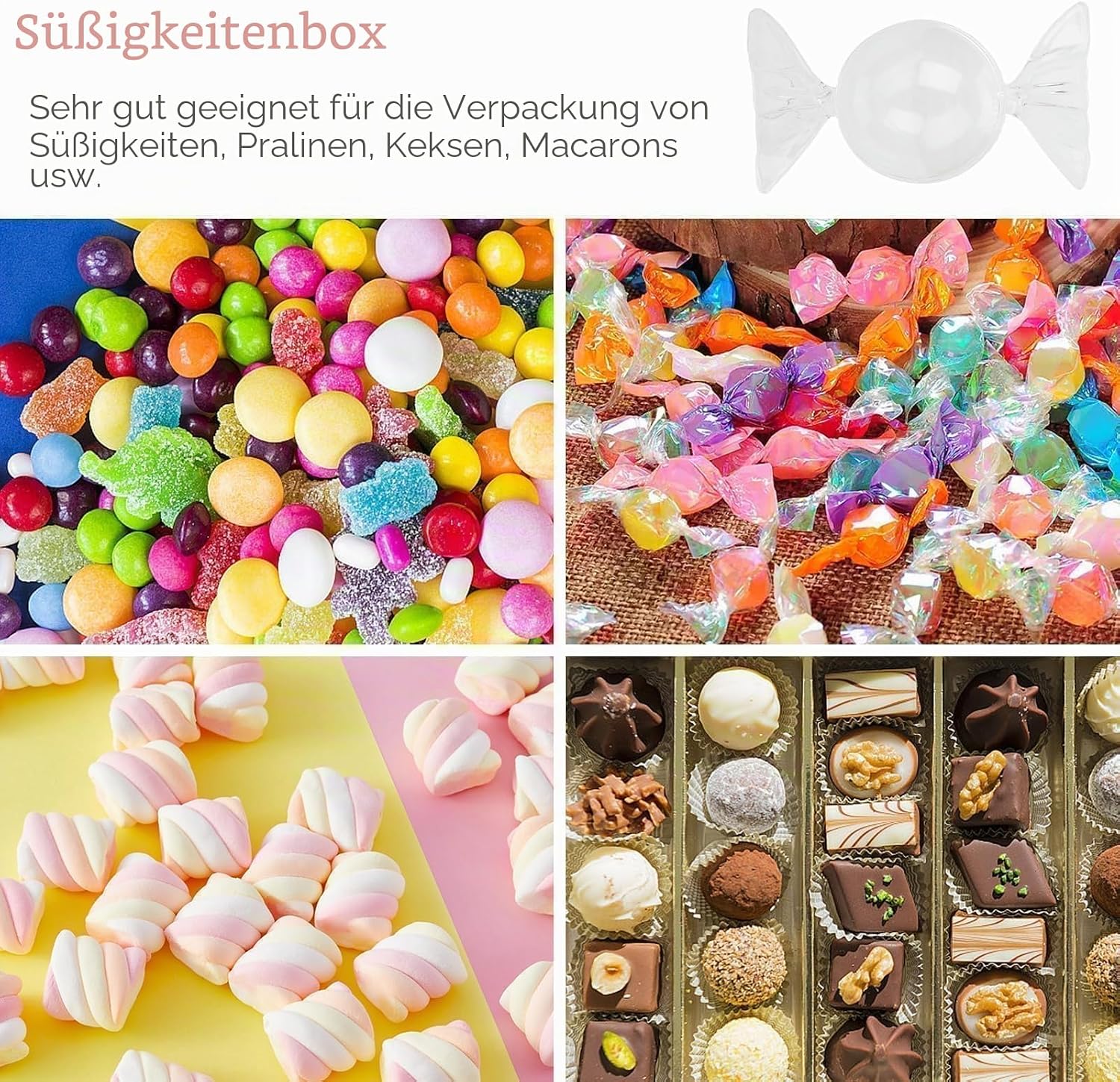 Pack of 12 Candy Favour Boxes, Cute Candy Shape, Fillable Sweets, Chocolate Bottles Box, Mini Candy Box, Decorative Box, Wedding Favour Boxes for Baby Shower – Bild 8