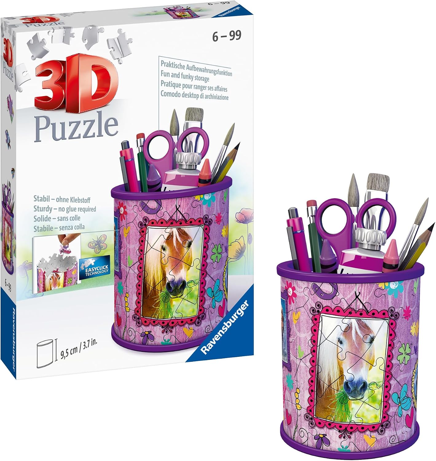 Ravensburger 3D Puzzle Utensilo Horses Pen Holder from 6 Years