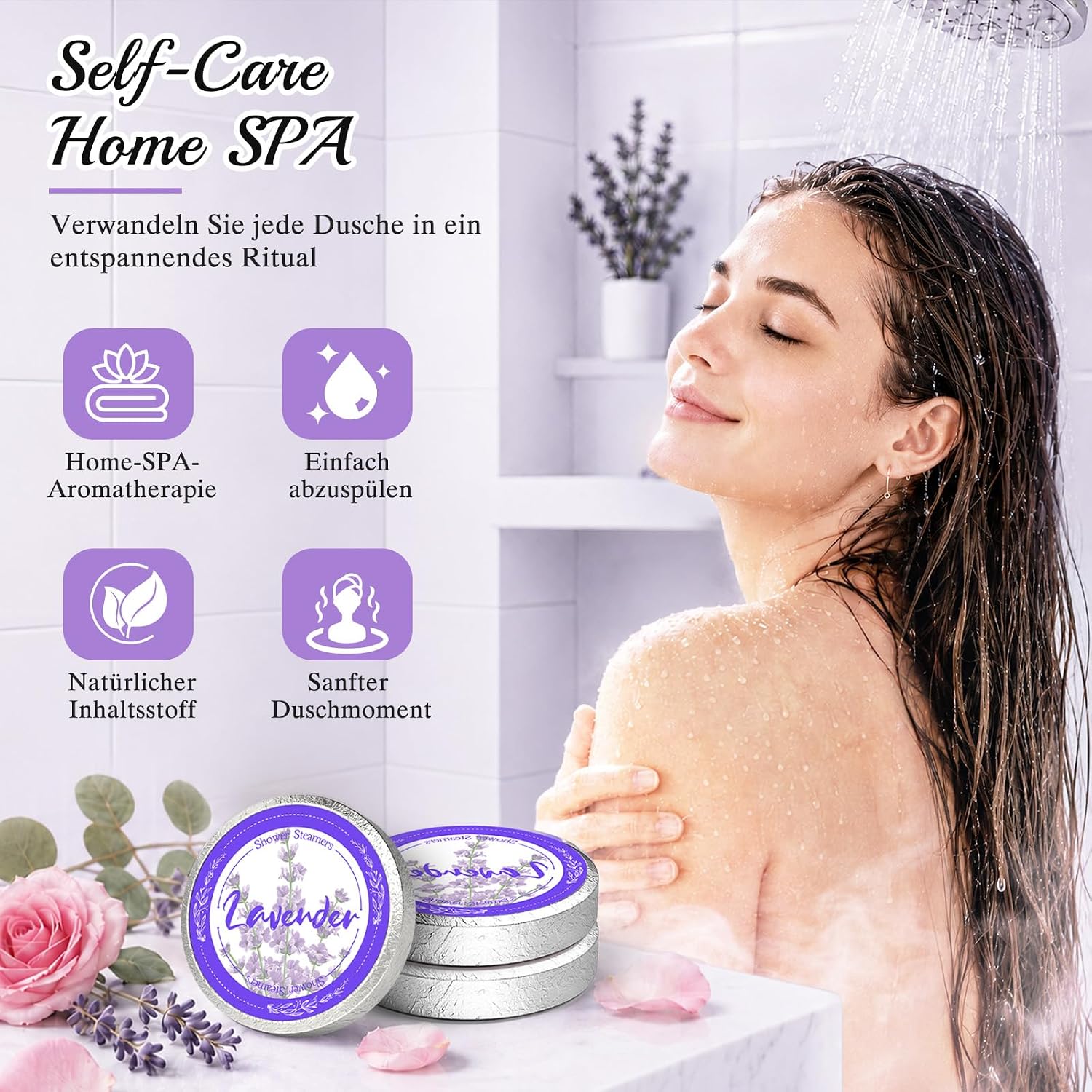 Linkax Shower Steamers Aromatherapy Gifts for Women/Wife/Girlfriend – Bild 5