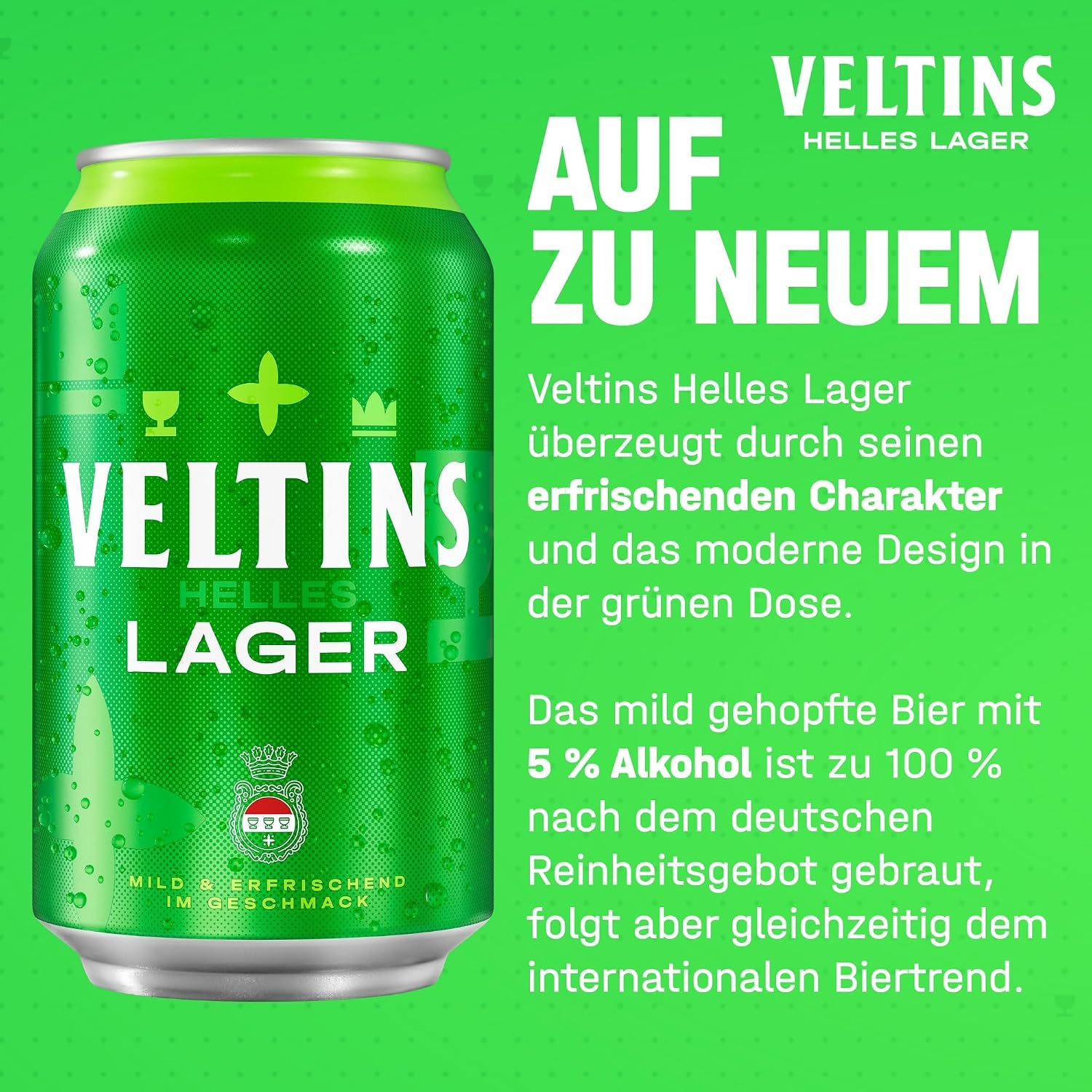 VELTINS Helles Lager World Cup Box, Disposable (18 x 0.33 L Tin) – Bild 4