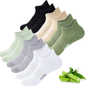 Bamboo Trainer Socks for Women, 6 Pairs, Breathable