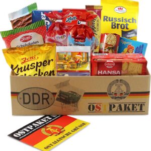 Ostpaket „Small Sweet Temptation“ with 13 Products Specialities Speciality Package Gift Set Eastern Products GDR Gift Idea