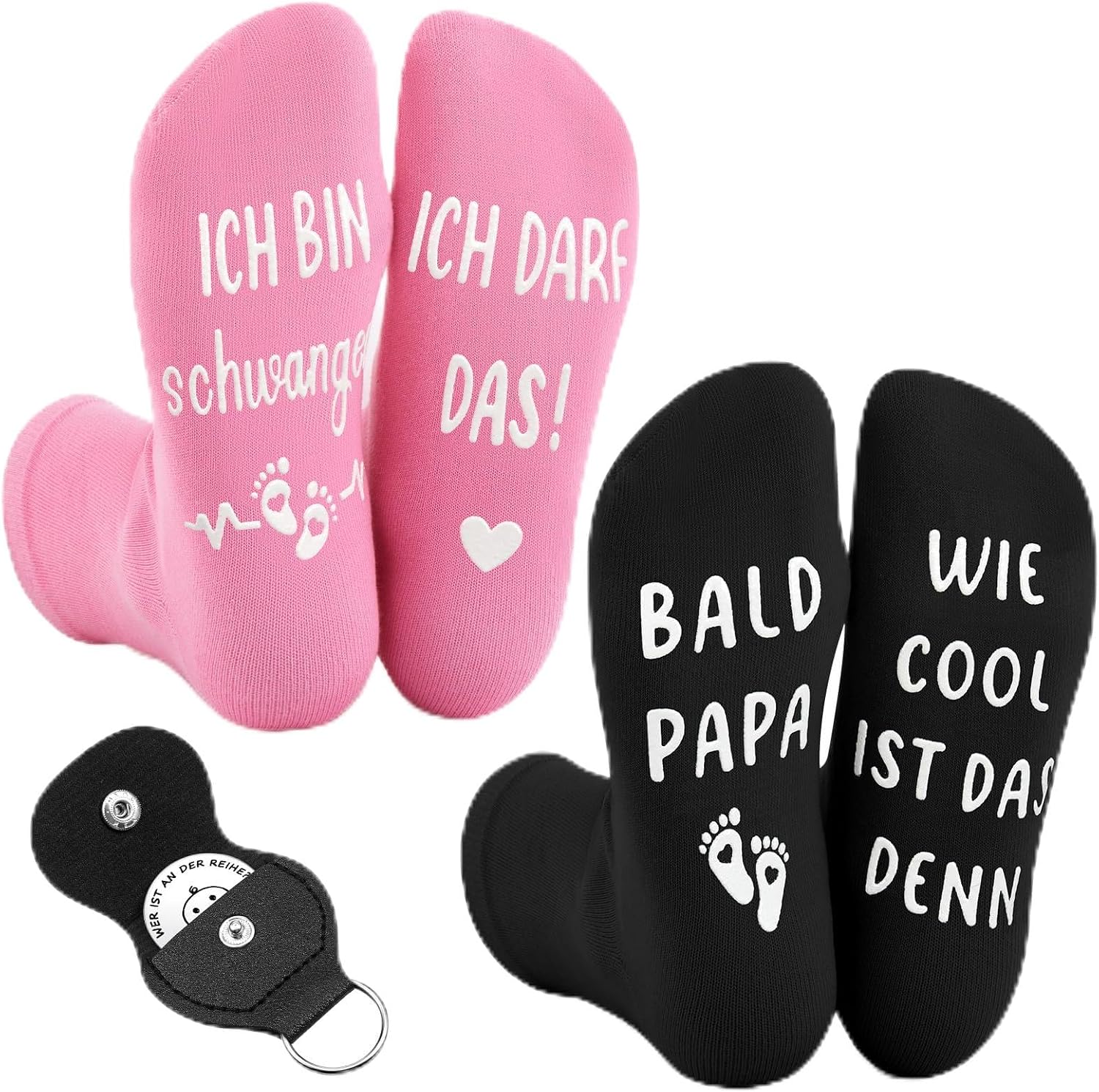 Jadive Gifts for New Parents Non-Slip Socks Decision Coin