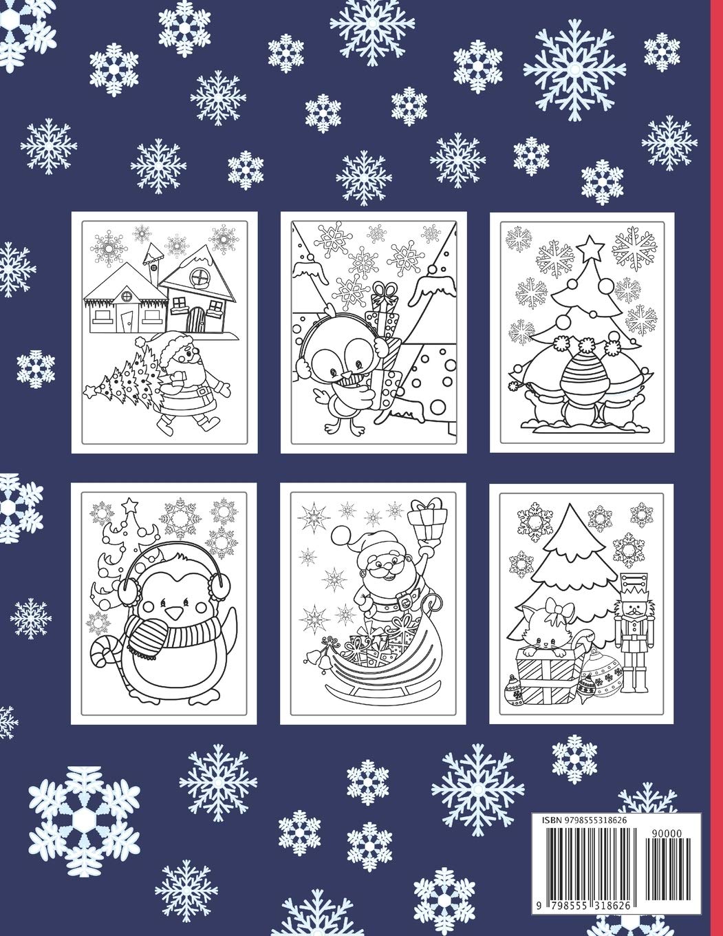 Frohe Weihnachten! Malbuch für Kinder ab 2 Jahre: 50 Niedliche und Lustige Malvorlagen mit Weihnachtsmann, Rentieren, Schneemännern, Geschenken, Weihnachtsbäumen & Mehr – Bild 2
