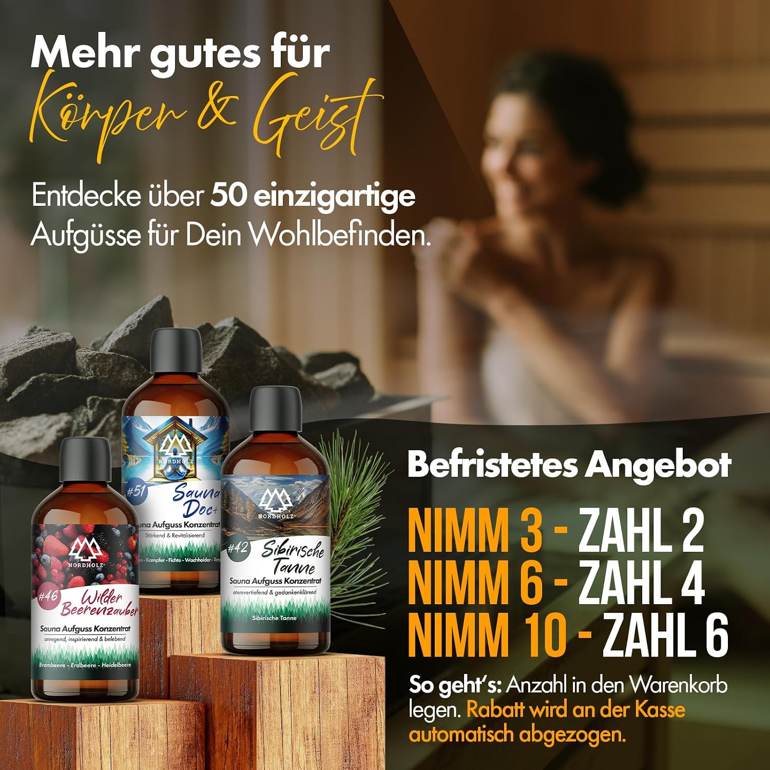 Nordholz Sauna Infusion 100 ml, 60 Varieties, Premium Infusion Concentrate – Bild 6