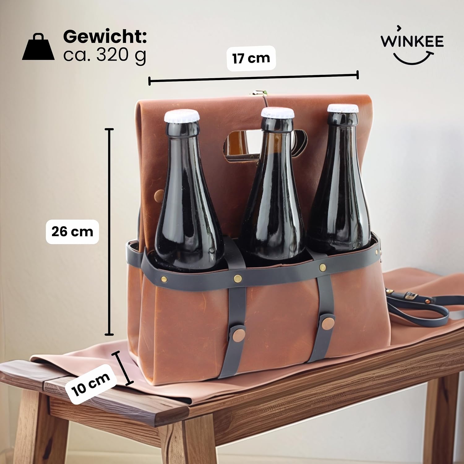 Winkee - Bicycle Six Pack - Men's Handbag for Bicycle I Funny Gifts for Men I Beer Gift for Men I Father's Day Gift I Camping Accessories – Bild 5