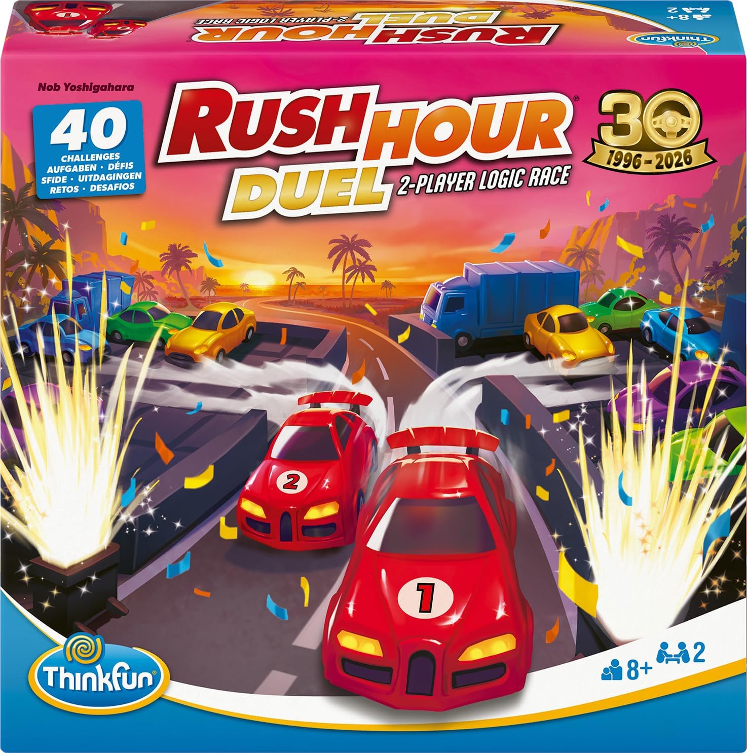 ThinkFun 76686 - Rush Hour Duel - The well-known traffic logic game now as an exciting duel for two players - with new challenges and clever fun for children and adults from 8 years – Bild 6