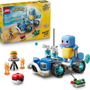 LEGO Pokémon Smart Play: Trainer Buggy Adventure with Schiggy – Compatible Interactive Set with 2 Smart Tags and 1 Pokémon Figure – Gift Idea for Children from 7 Years – 72156