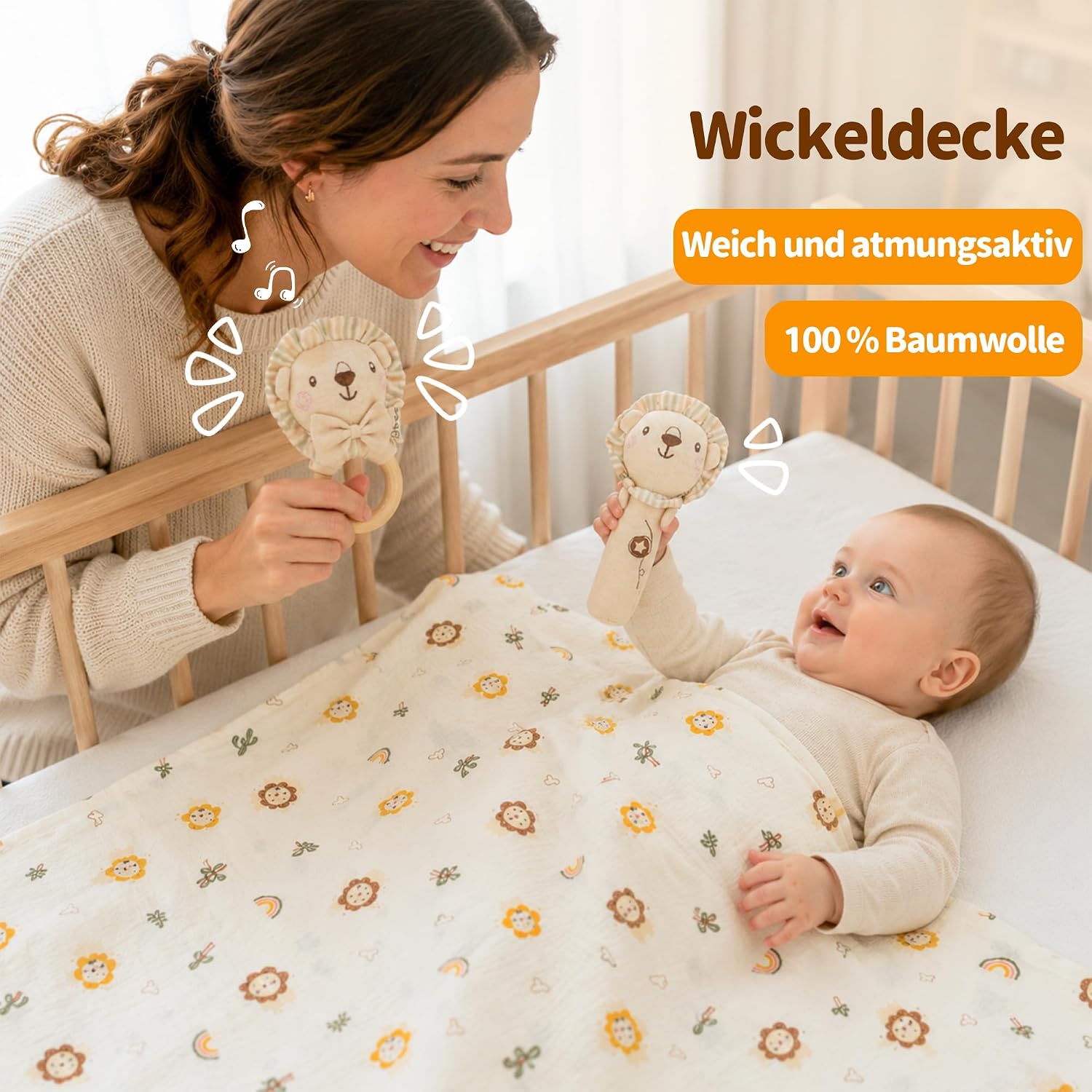 Baby Shower Gift for Birth Boy with Baby Blanket – Bild 6