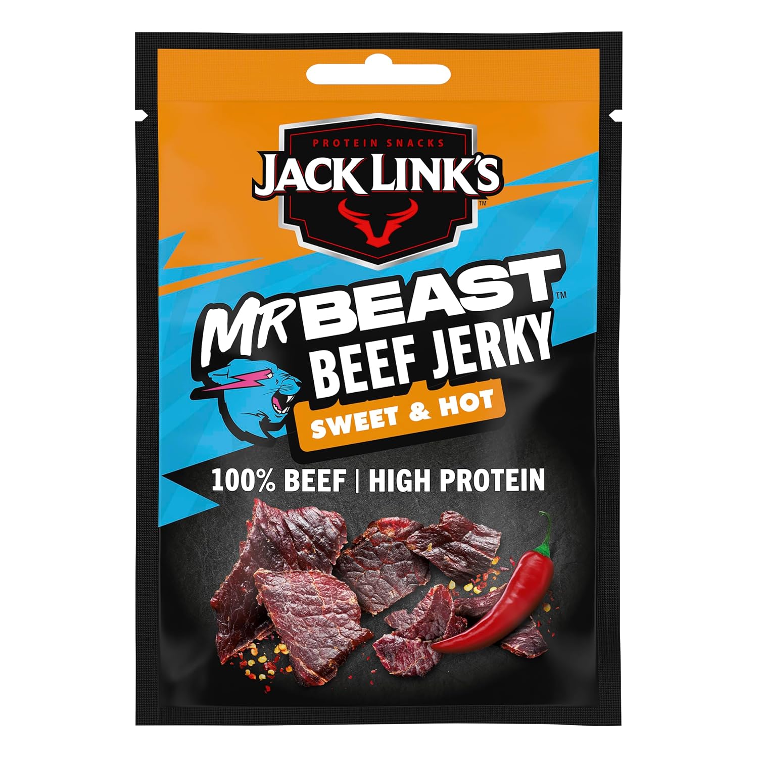 Jack Links Beef Jerky Gift Box - Pack of 12 (12 x 60 g) - High Quality Meat Snack Gifts for Men - Father, Dad, Man Gift or as a Gift Basket, Gift Basket, Birthday - High Protein – Bild 6