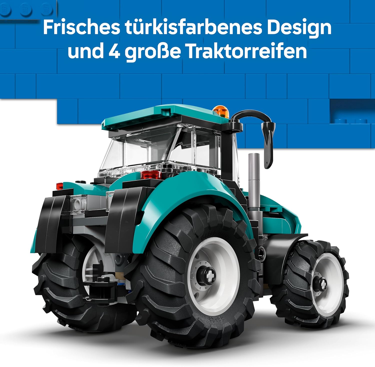 LEGO City Tractor, Toy Farm Vehicle, Model Building, with Farmer Mini Figure, Birthday Gift for Boys Aged 6 Years and Over and Technology Fans, 60498 – Bild 3