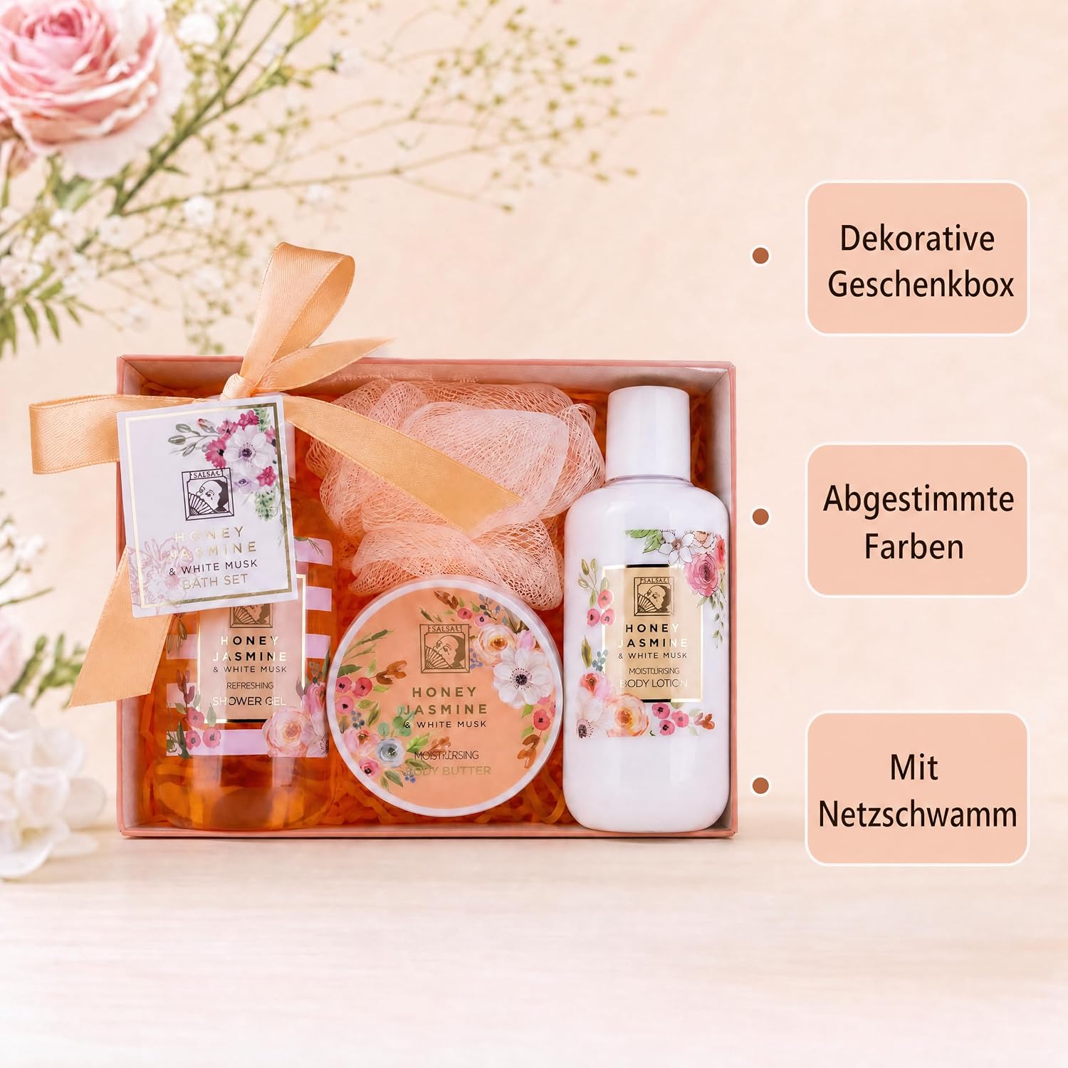 Accentra Honey Jasmine Gift Set in Gift Box, 4 Pieces – Bild 6