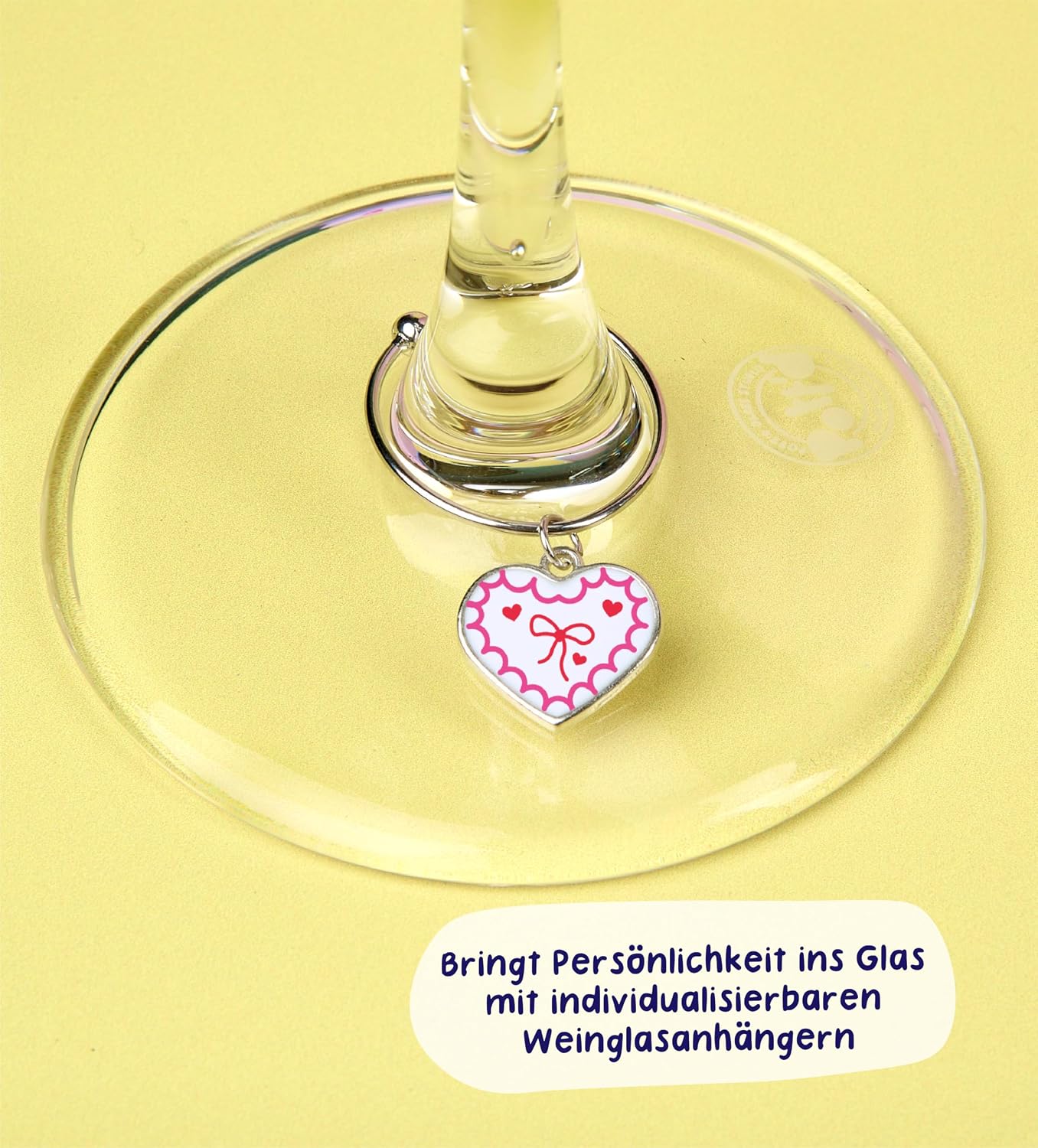 Pott'd Paintables Paint Wine Glasses - DIY Glasses Painting Set for Adults with Wine Glasses, Enamel Paints, Brushes, Pens and Pendants - Craft Kit for Beginners – Bild 3