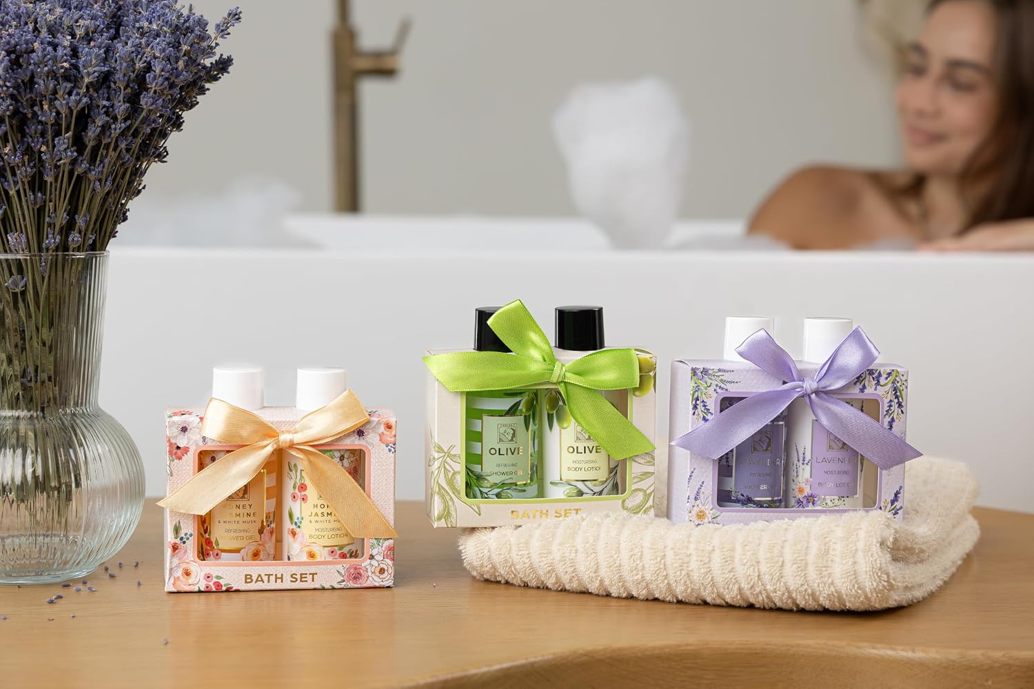 Accentra Sweet Peony Bath Set Gift Box with Shower Gel and Body Lotion in – Bild 8