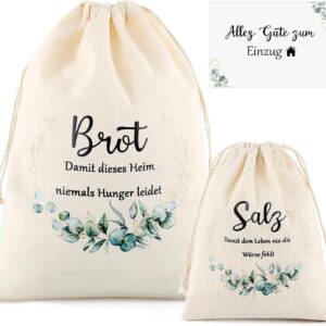 Bread and Salt Gift for Housewarming Gifts, Bread Bag, Salt Bag and