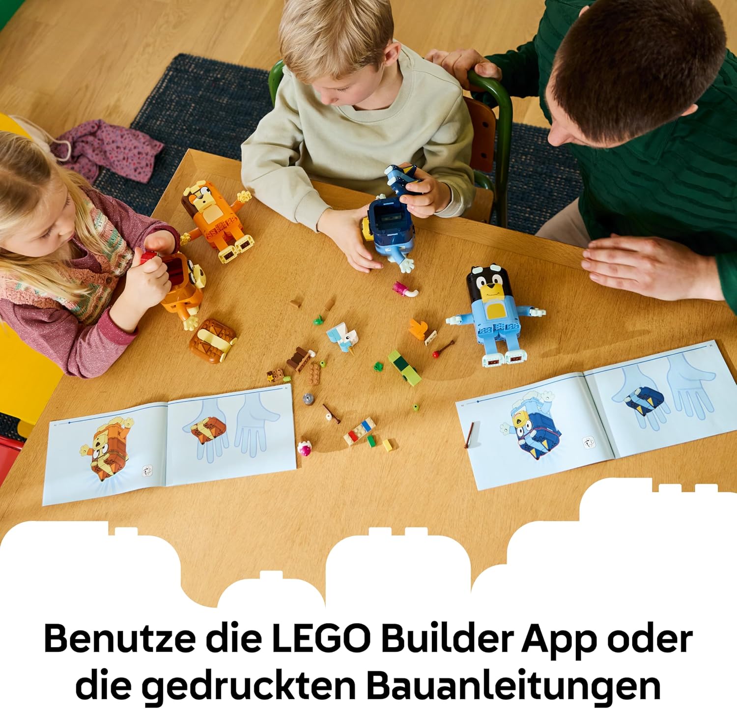 LEGO Blueys Family Stones - Educational Toy Including 4 Figures with Different Facial Expressions and Accessories - Montessori Set - Birthday Gift for Girls and Boys from 5 Years - 11217 – Bild 4