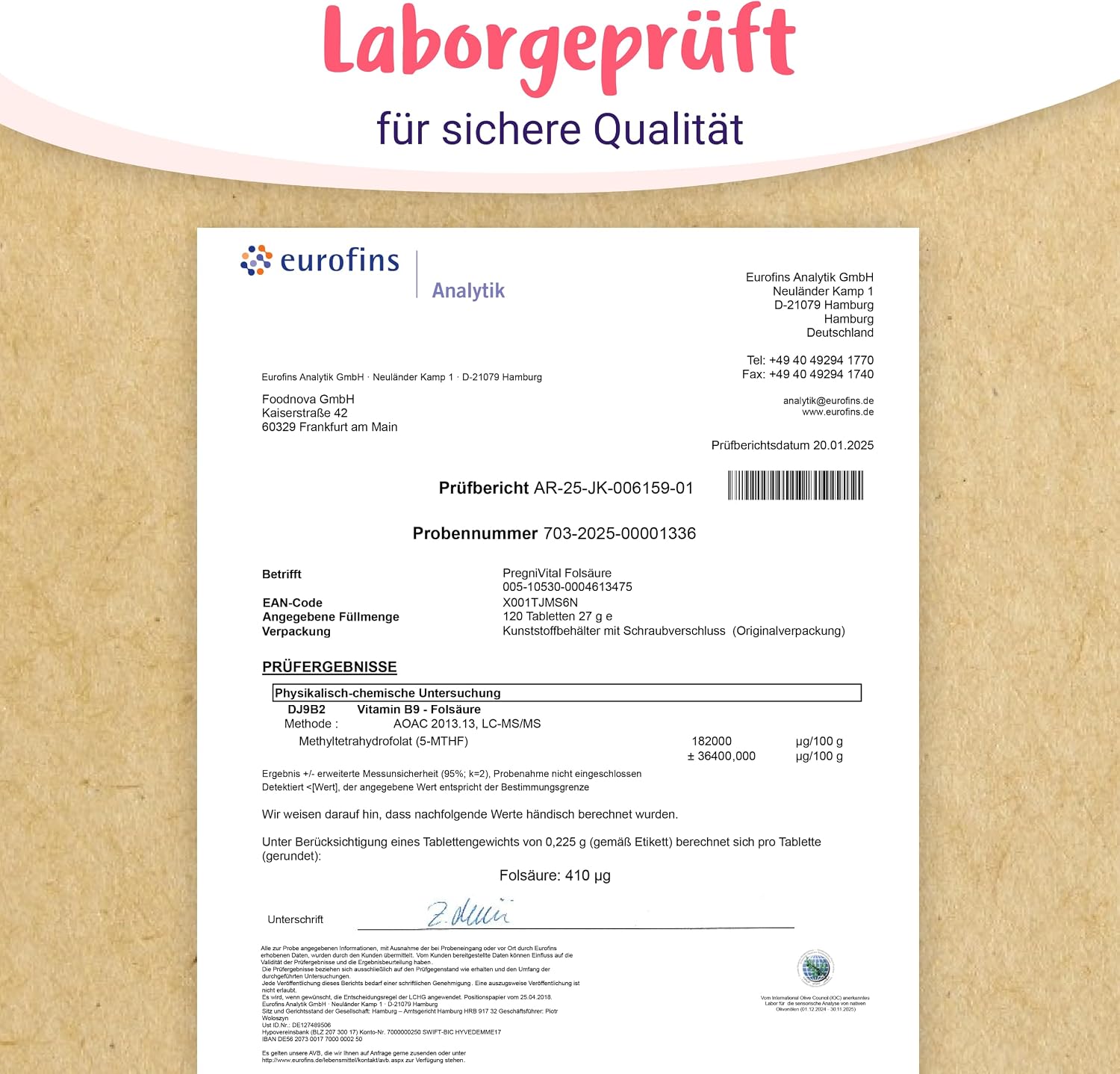 PregniVital folic acid desire for children, 400 μg, L-5-MTHF per tablet – Bild 5