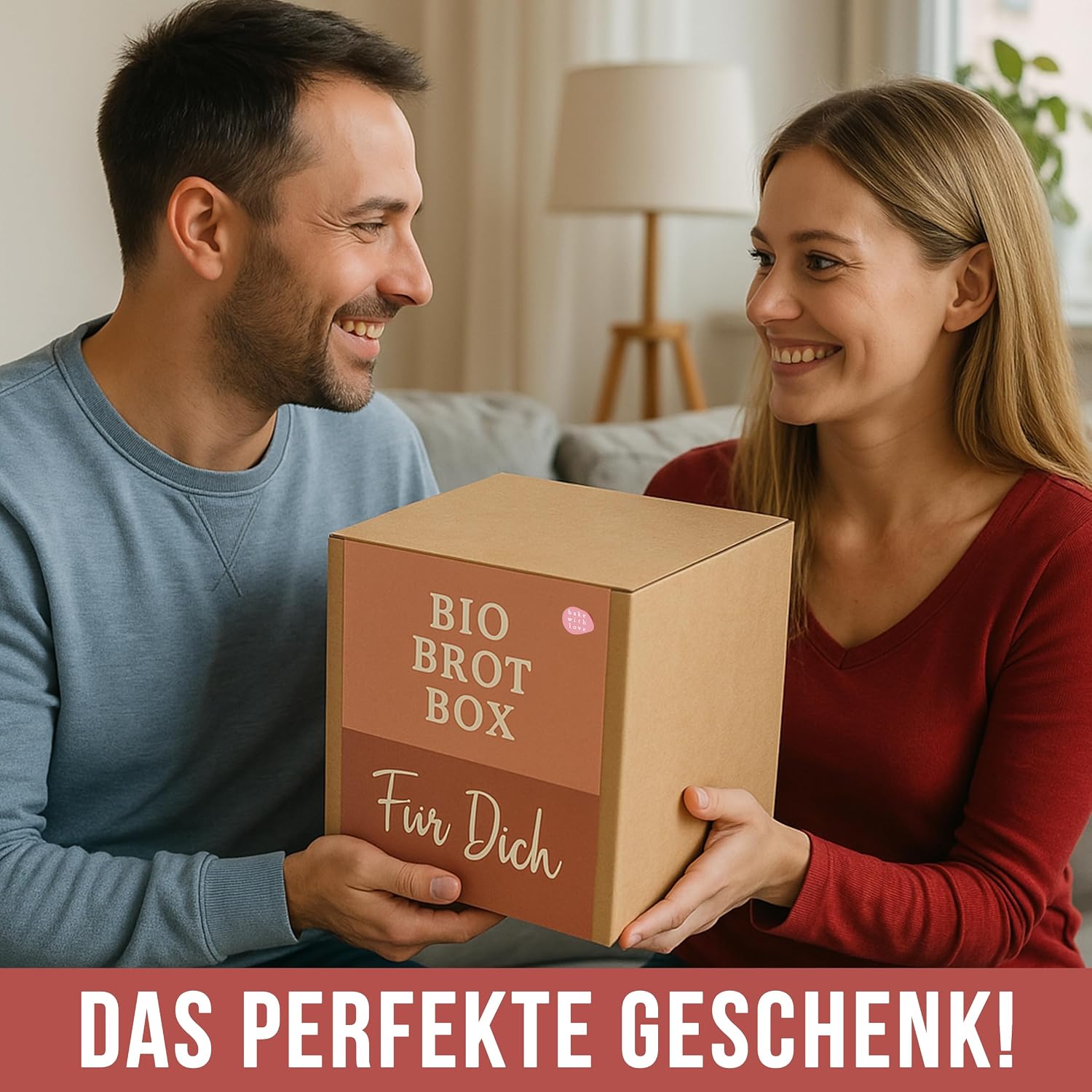 Organic Bread Baking Mixes Gift Basket "Für Dich" - 8 Varieties for Baking Yourself - Ideal as a Thank You or Birthday Gift for Women, Mum and Girlfriend - Bake with Love – Bild 4