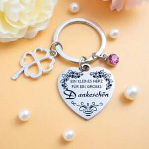 Thank You Gifts Keyring Heart Thank You Gift for Women, Teacher Gift Teacher Christmas, Keyring Thank You Gifts Colleagues, Thank You for Everything Gifts for Mum Dad Grandma Grandpa