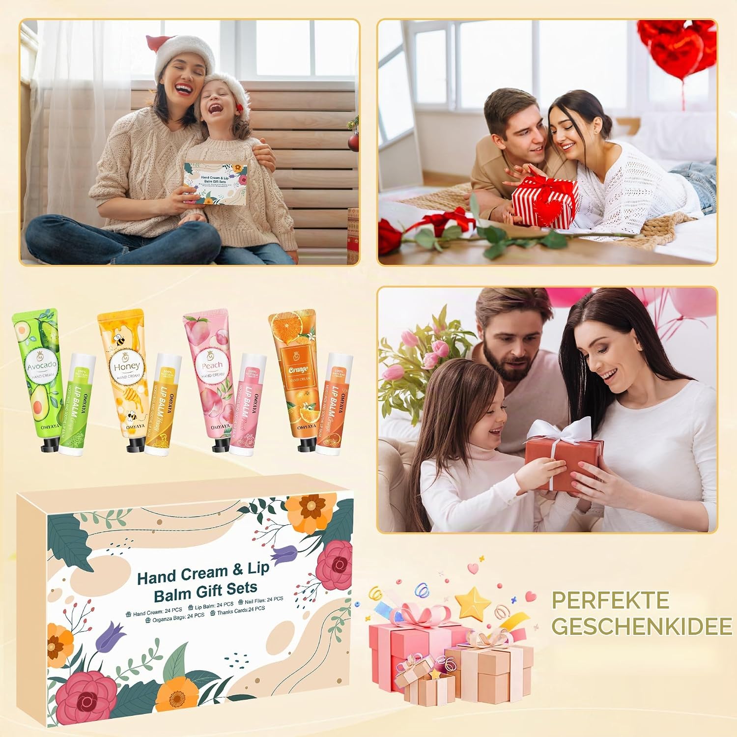 24SETS Hand Cream Gift for Women, Pack of 120 Christmas Gifts – Bild 7