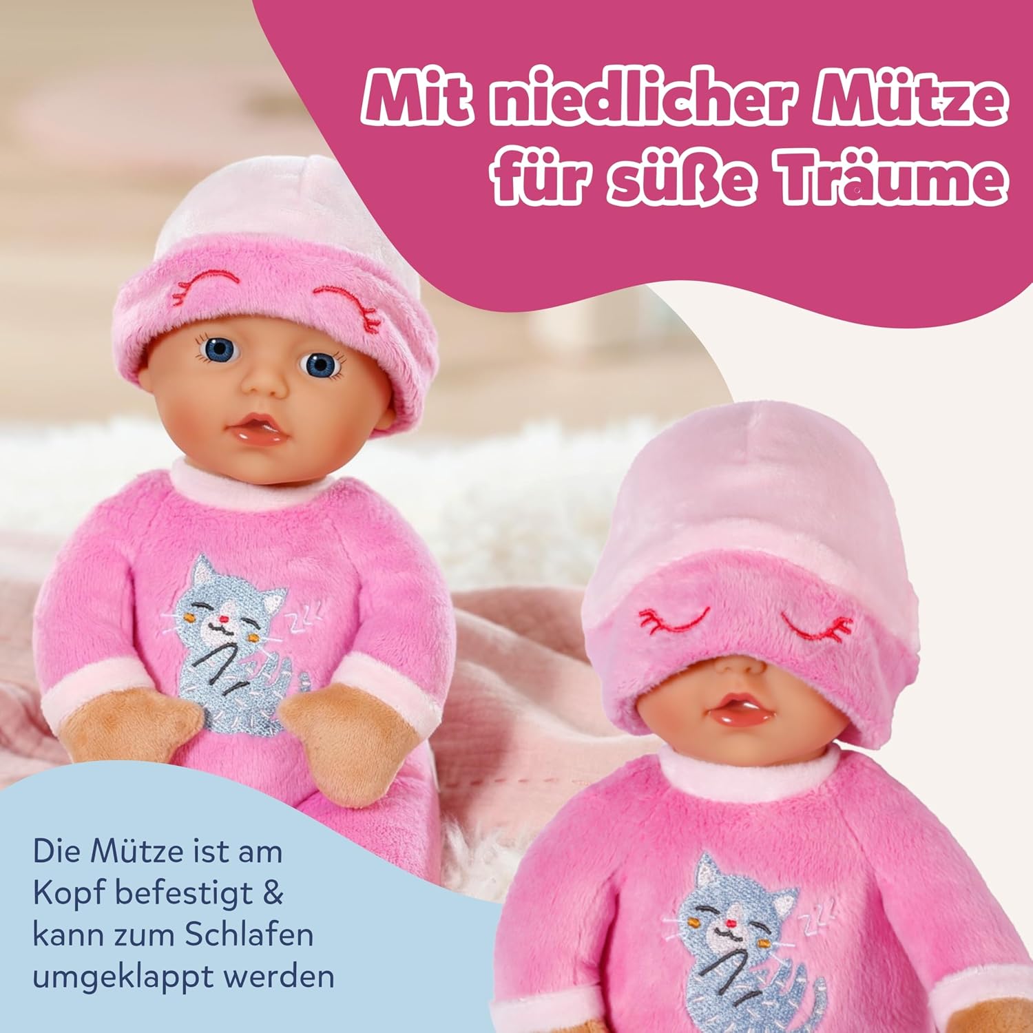 Baby Born for Babies Sleepy Pink 30 cm Rag Doll with Rattle – Bild 5