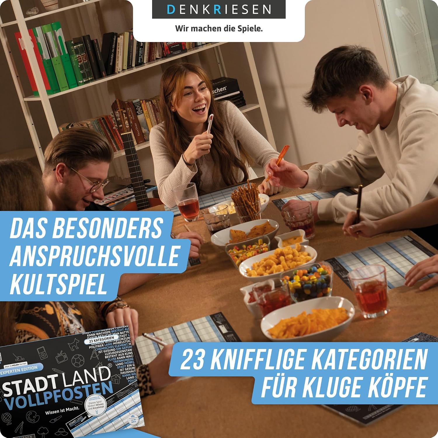 DENKRIESEN Stadt Land Vollpfosten Experten Edition | DIN A4 Game Pad – Bild 3