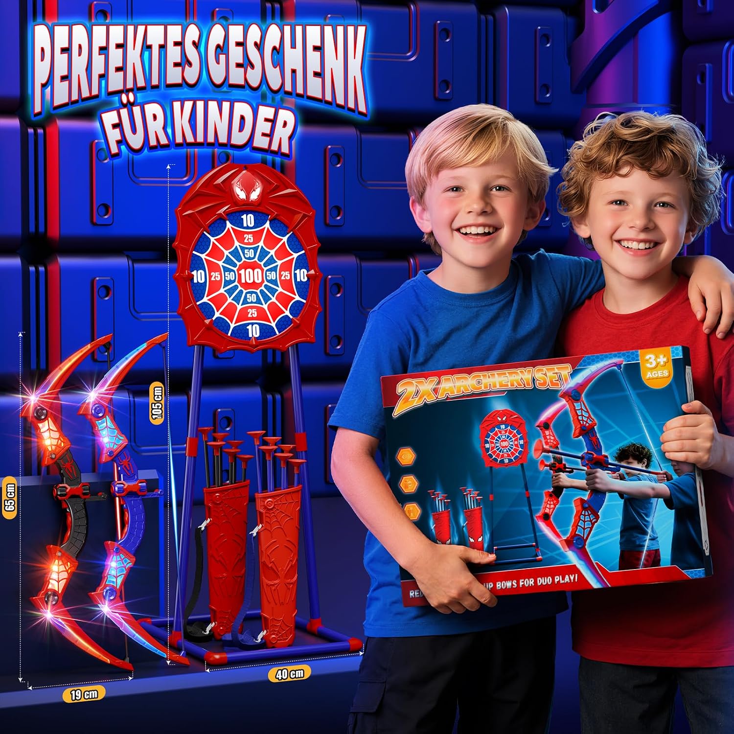 Kidluna Toy from 3-12 Years Boy, Play Set for 2 Children with Red & Blue LED Lights, Garden Outdoor Children's Toy, Gift Boy 3 4 5 6 7 8 9 10 12 Years Gift Ideas Games for Children – Bild 7