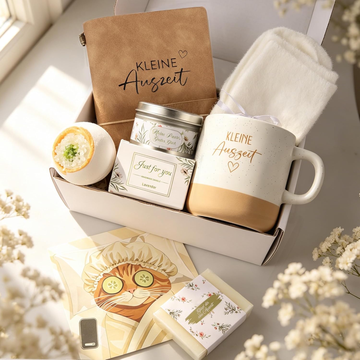 Giftota - Gifts for Women - 7-Piece Wellness Set Small Time Out, Relaxation Gift as a Thank You, Birthday Gift, Get Well Soon & Farewell Gift for Mum, Girlfriend, Colleague, Teacher – Bild 8