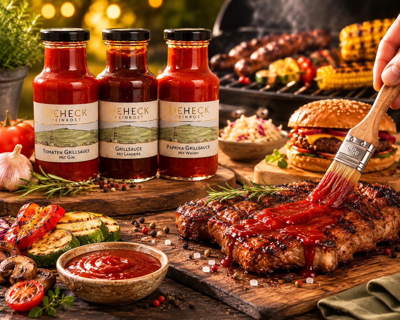 BBQ Grill Sauces Trio | 3 x Delicatessen Sauces for Grilling | Barbecue – Bild 9