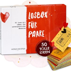 - Losbox game for couples [German Version] | The couples gift for 50 memorable moments | 50 ideas for play, fun and lots of love | for wedding, birthday and anniversary for husband, wife, boyfriend, girlfriend