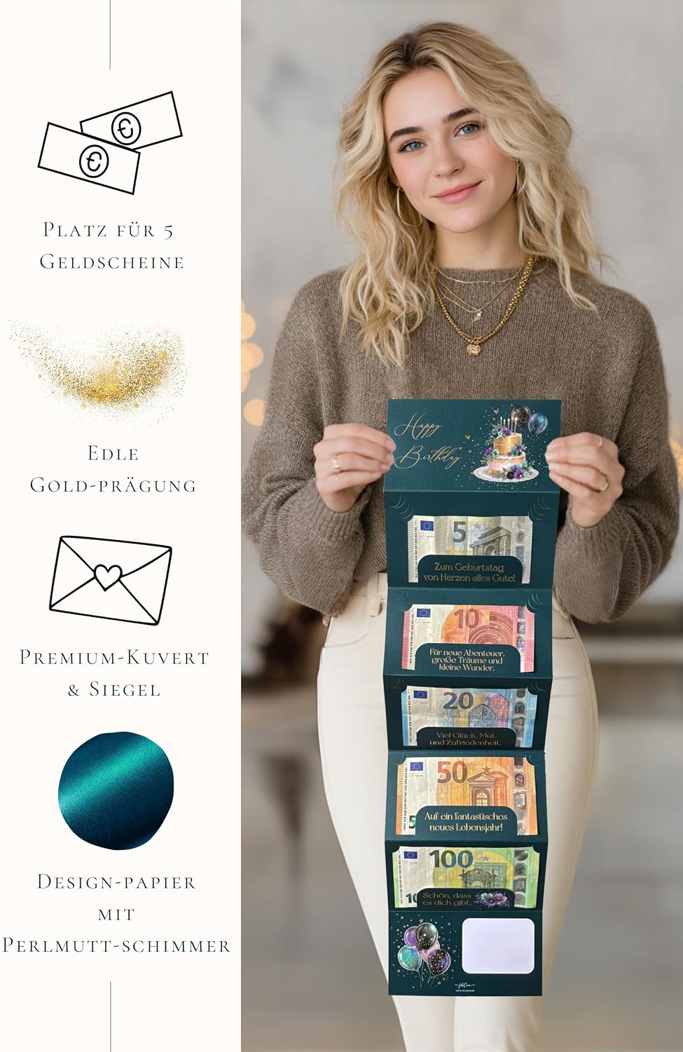 Joli Coon Money Gift Birthday Stardust with Envelope – Bild 2