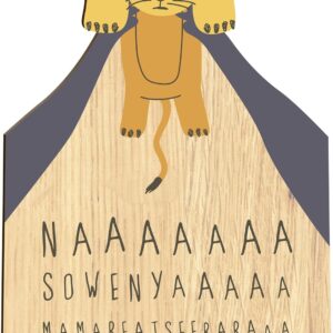 Gift for Birth Wooden Card - Lion Baby Birthday Card | Animal Card, Card "Lion", Lion, Congratulations on Birth, for Boy or Girl, Congratulations on Birth, Baby Lion, Cute Lion