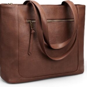 befen Genuine Leather Handbag, Women’s Large Shopper Bag with 15.6 Inch Laptop Compartment, Leather Tote Bag, Briefcase, Teacher Bag with Laptop Compartment, Fashion Shoulder Bag for Business, Office