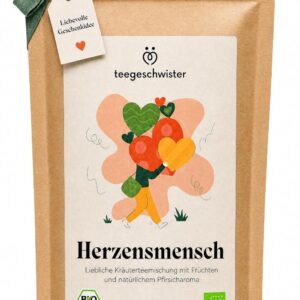 Teegeschwister Herzensmensch Organic Tea Gift for Men and Women Loose 70 g