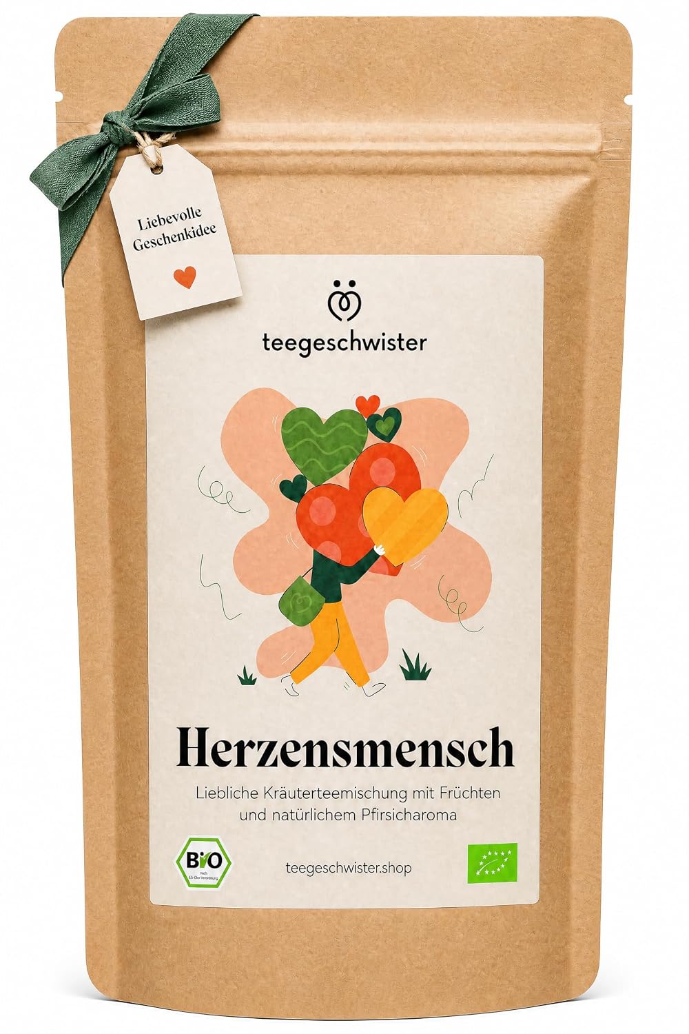 Teegeschwister Herzensmensch Organic Tea Gift for Men and Women Loose 70 g