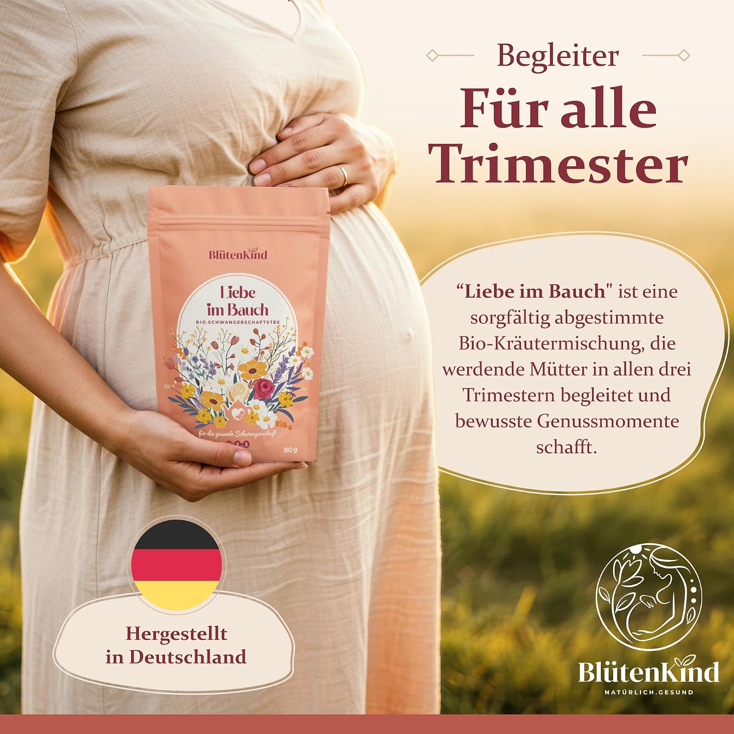 BlütenKind Organic Pregnancy Tea Love in the Stomach | For All Trimesters – Bild 6