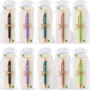GADITIEK 10 Sets Lucky Pen Ballpoint Pen Thank You Small Gifts for Colleagues Farewell Gift Colleagues Thank You Teacher Gift Guest Gifts Wedding Birthday Idea Companion