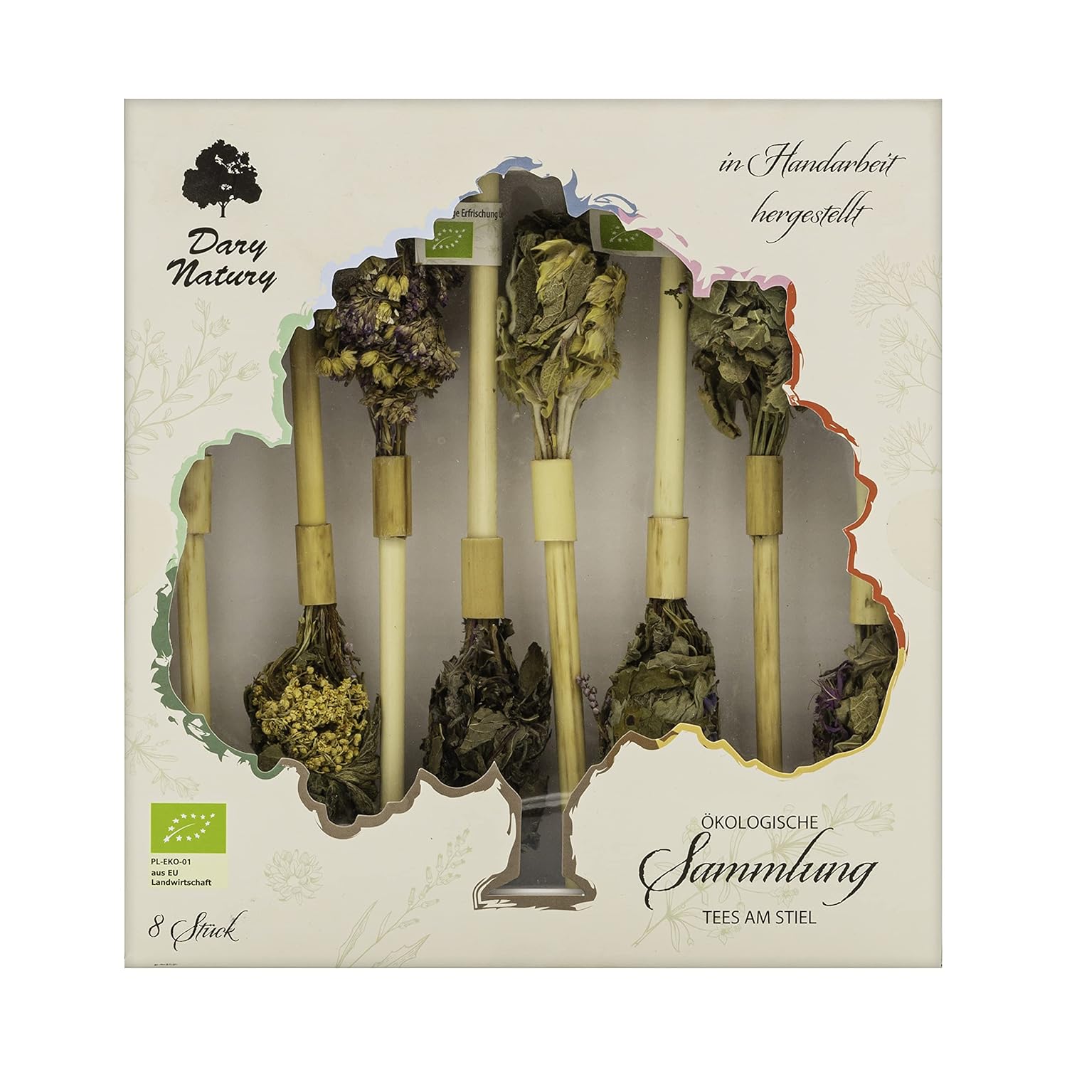 Organic Herbal Tea Sticks Collection Flowers Leaf Handmade Organic Product Gift Set Natural Premium Quality