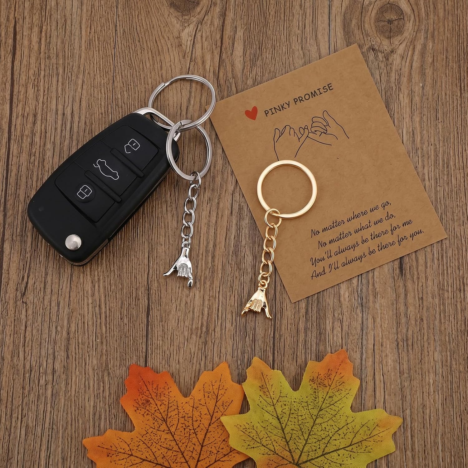 Pack of 2 Promise Keyrings, Partner Keychain, Couples, Couples Gifts for Both Him Her Best Friend, Pinky Promise Keychain, Gifts Couple for Women, Birthday Gift – Bild 7