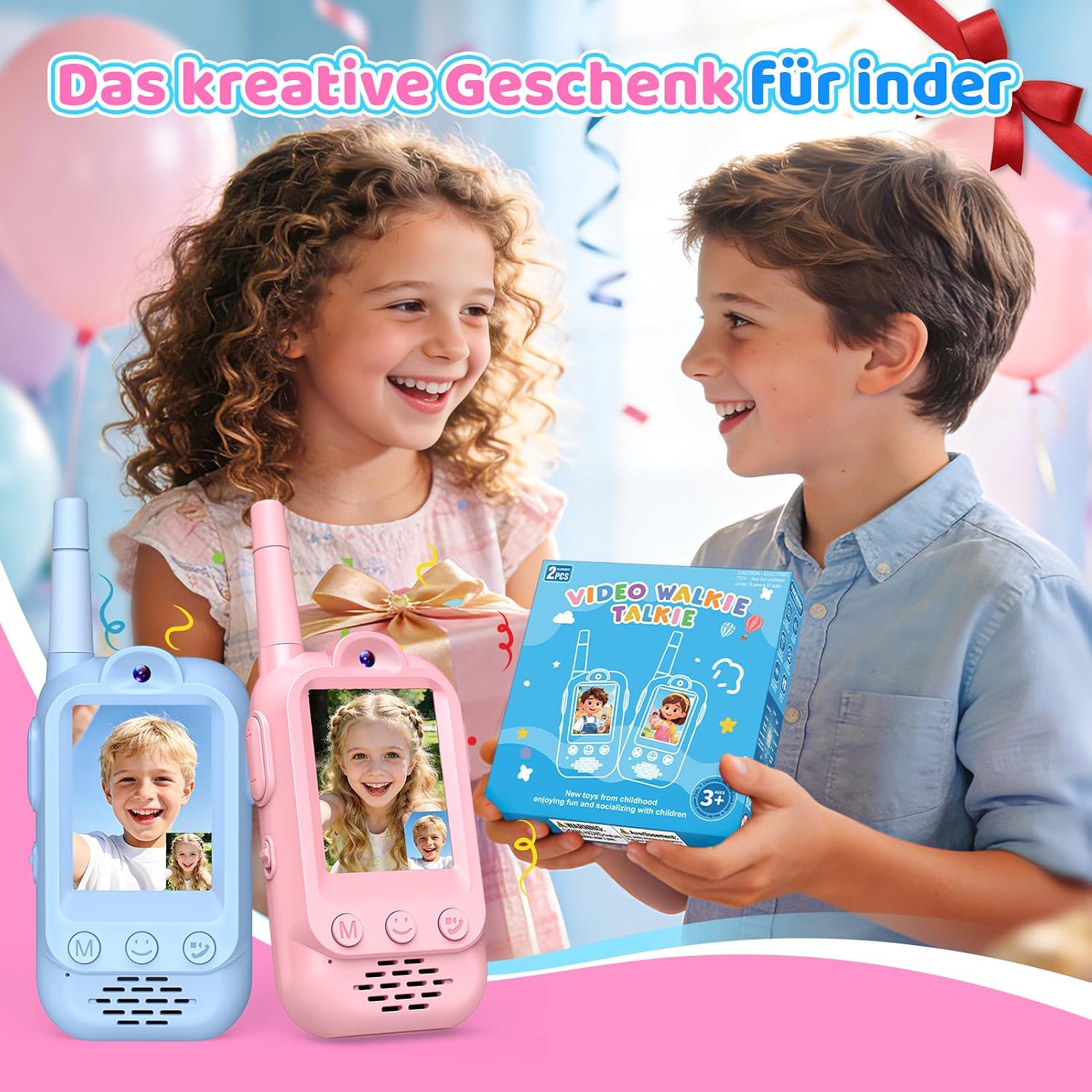 Video Walkie Talkie Children's Gift Boy Girl 3-12 Years Toy – Bild 7
