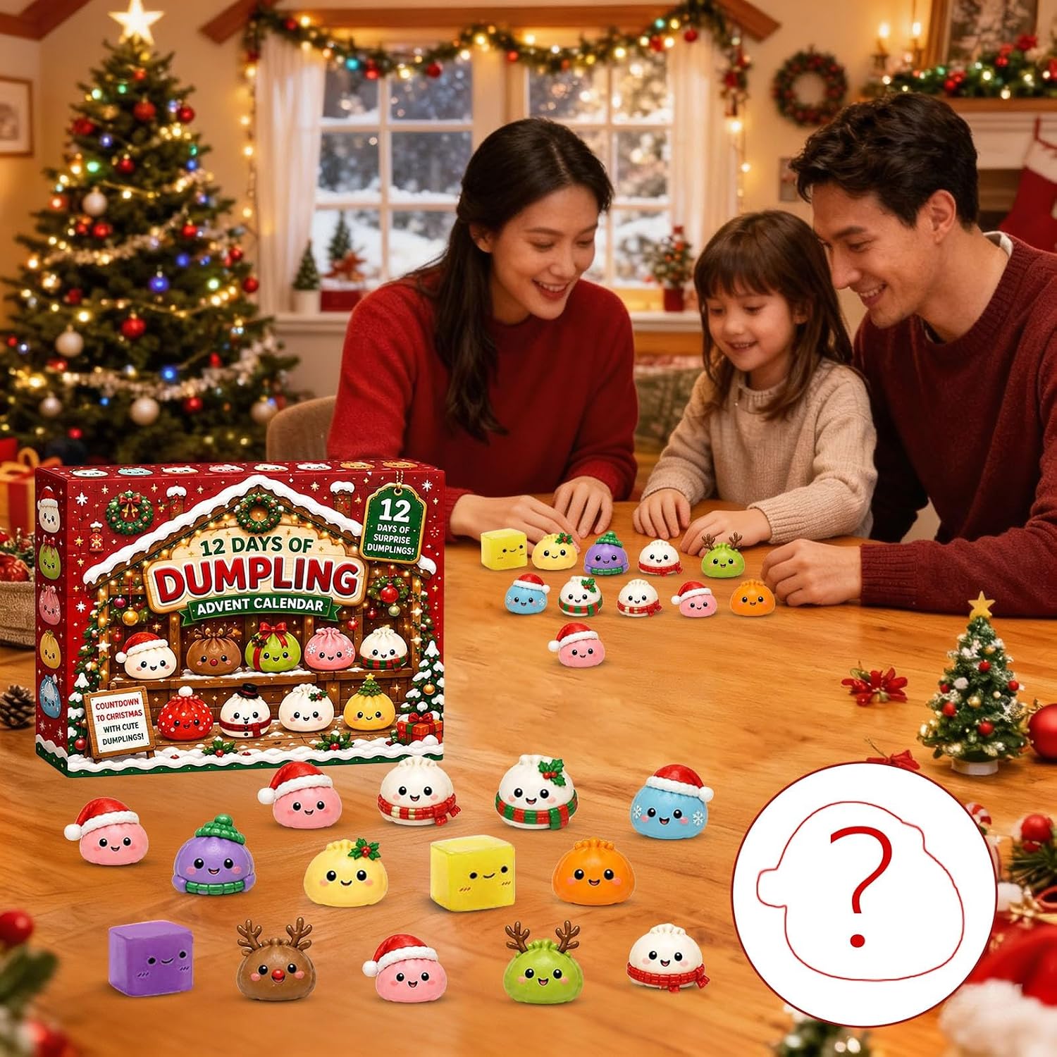 Squishy Advent Calendar 2026 Dumpling Christmas Calendar – Bild 2