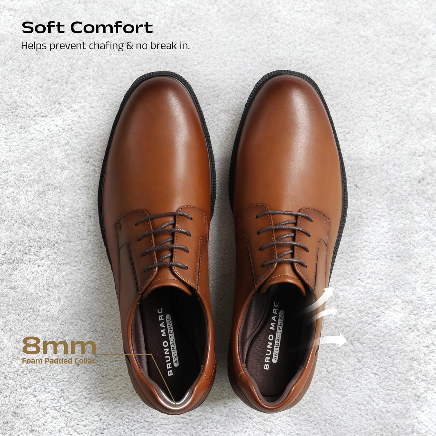 Bruno Marc Men's Dress Shoes Lace-Up Shoes – Bild 5
