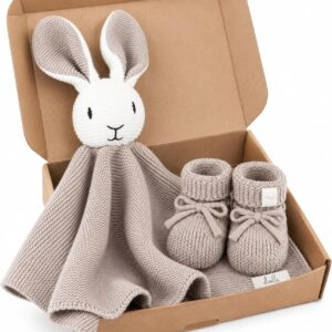Livella Cuddly Blanket Rabbit with Socks – Cuddly Toy Made from 100%